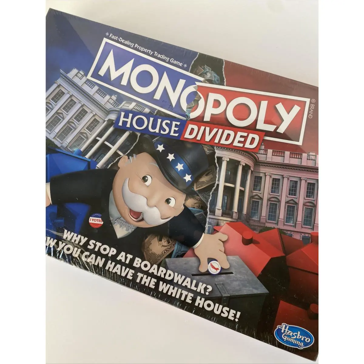 Monopoly House Divided Board Game Blue Vs. Red Political Elections Hasbro