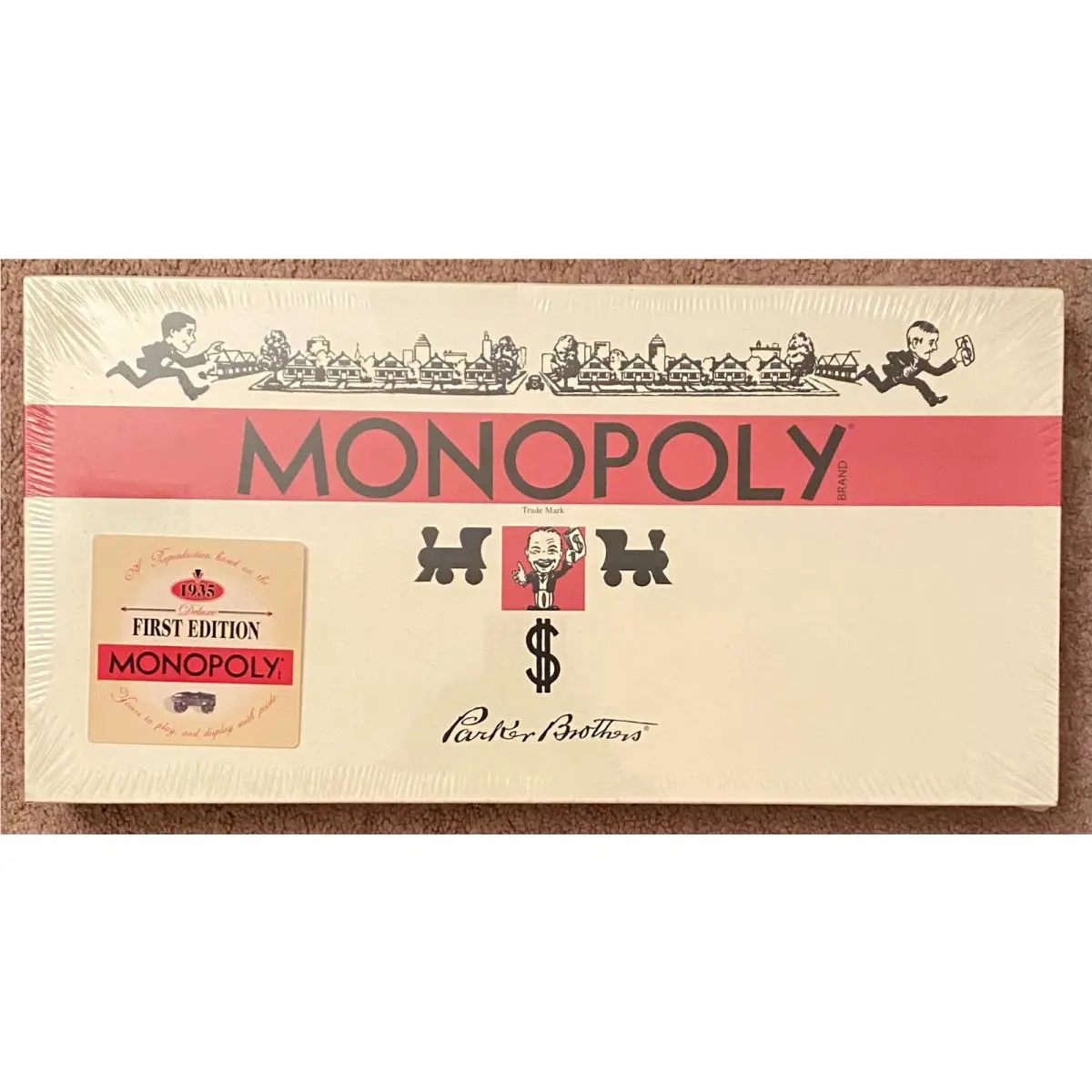 2002 Monopoly Deluxe First Edition Board Game Rare