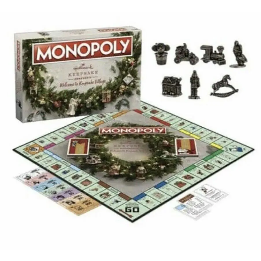 2021 Hallmark Keepsake Ornaments Welcome to Keepsake Village Monopoly Board Game