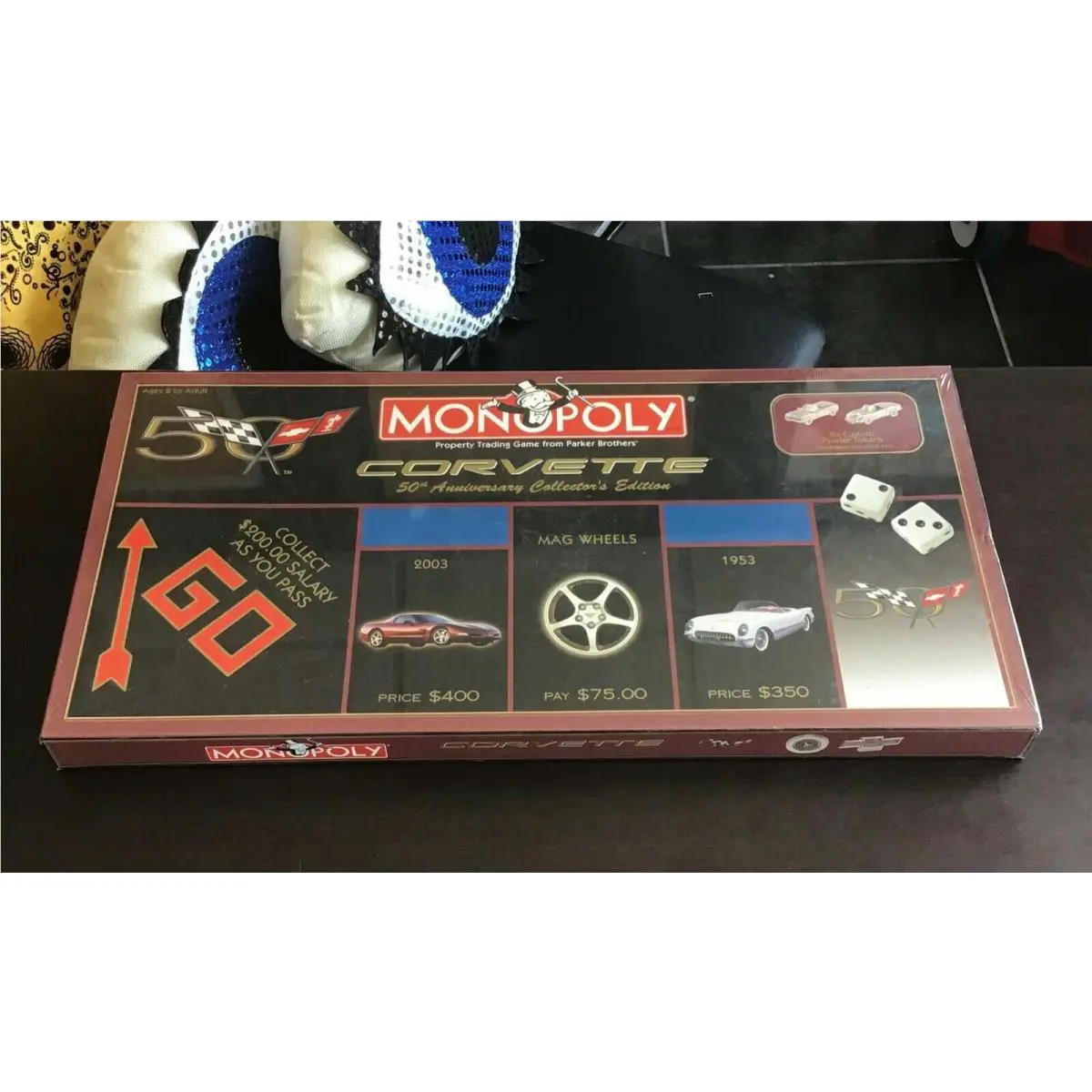 Chevrolet Corvette 50th Anniversary Collectors Edition Monopoly Board Game