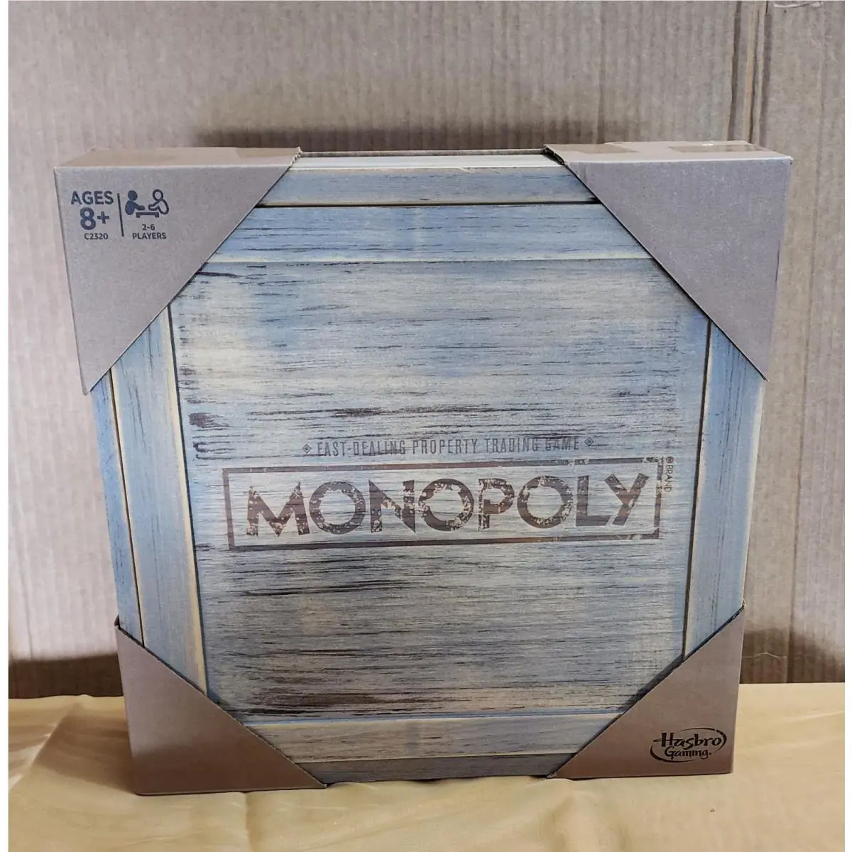 Rustic Wood Series Monopoly Board Game Limited Edition Wooden Box
