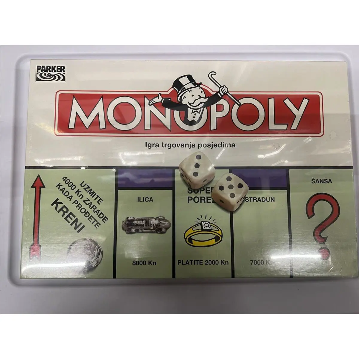 1988 Monopoly Croatia Edition Old Stock