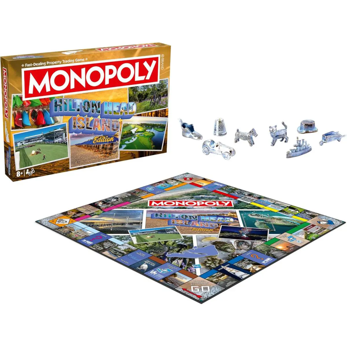 Monopoly Hilton Head SC Edition Board Game 2-6 Players For Kids and Adults