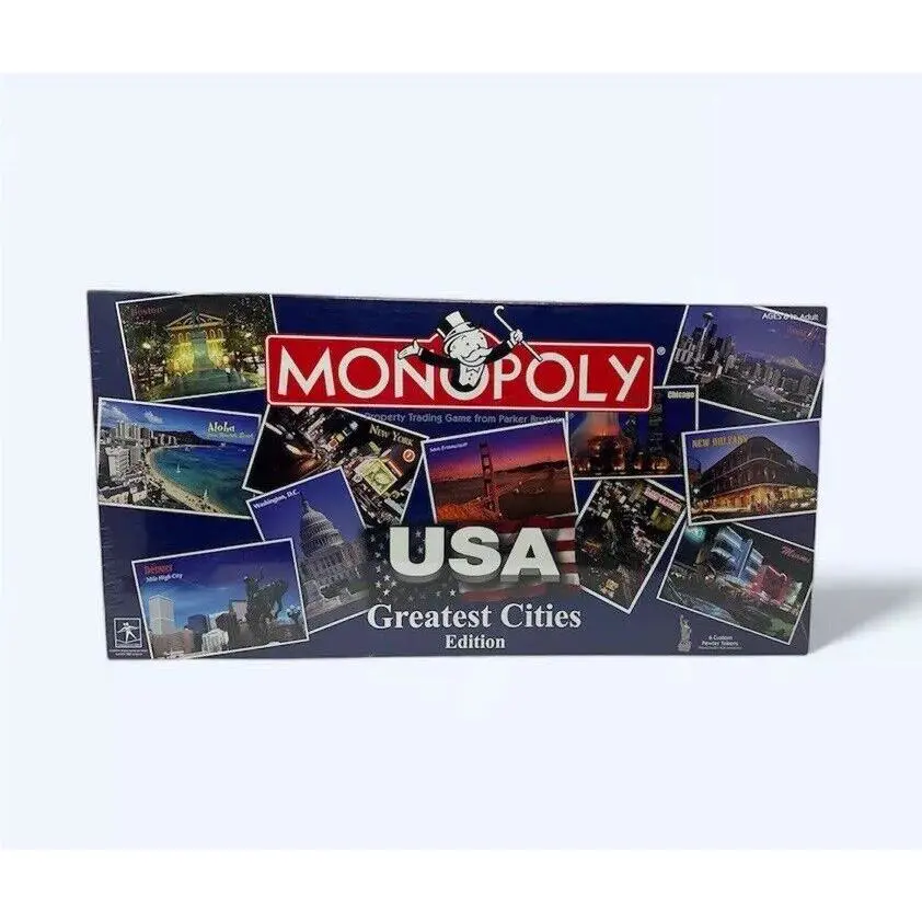 Monopoly Board Game Usa Greatest Cities Edition Hasbro