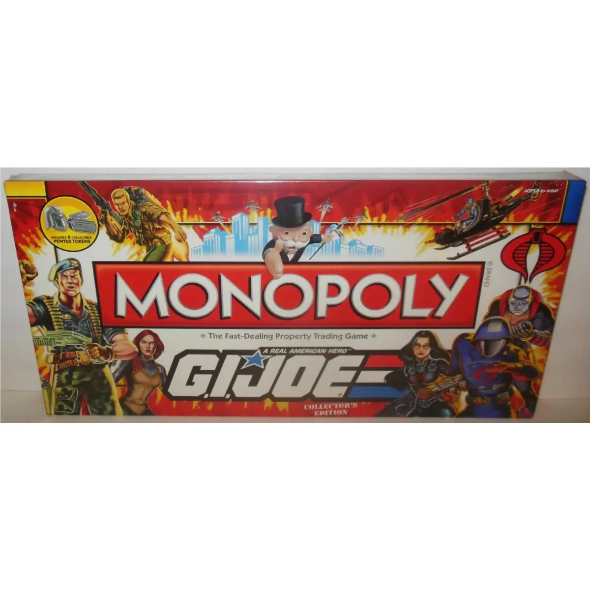 New: GI Joe Monopoly Collector`s Edition Board Game - Free Usps Shipping
