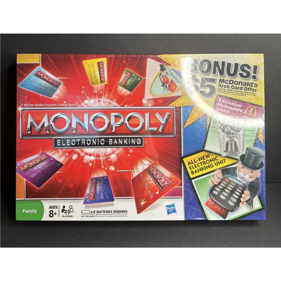 Hasbro Monopoly Electronic Banking 2011 Game 37712 Mcdonalds Token