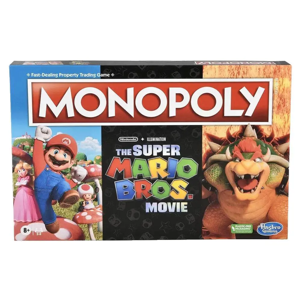 RI Hasbro Monopoly The Super Mario Bros Movie Board Game
