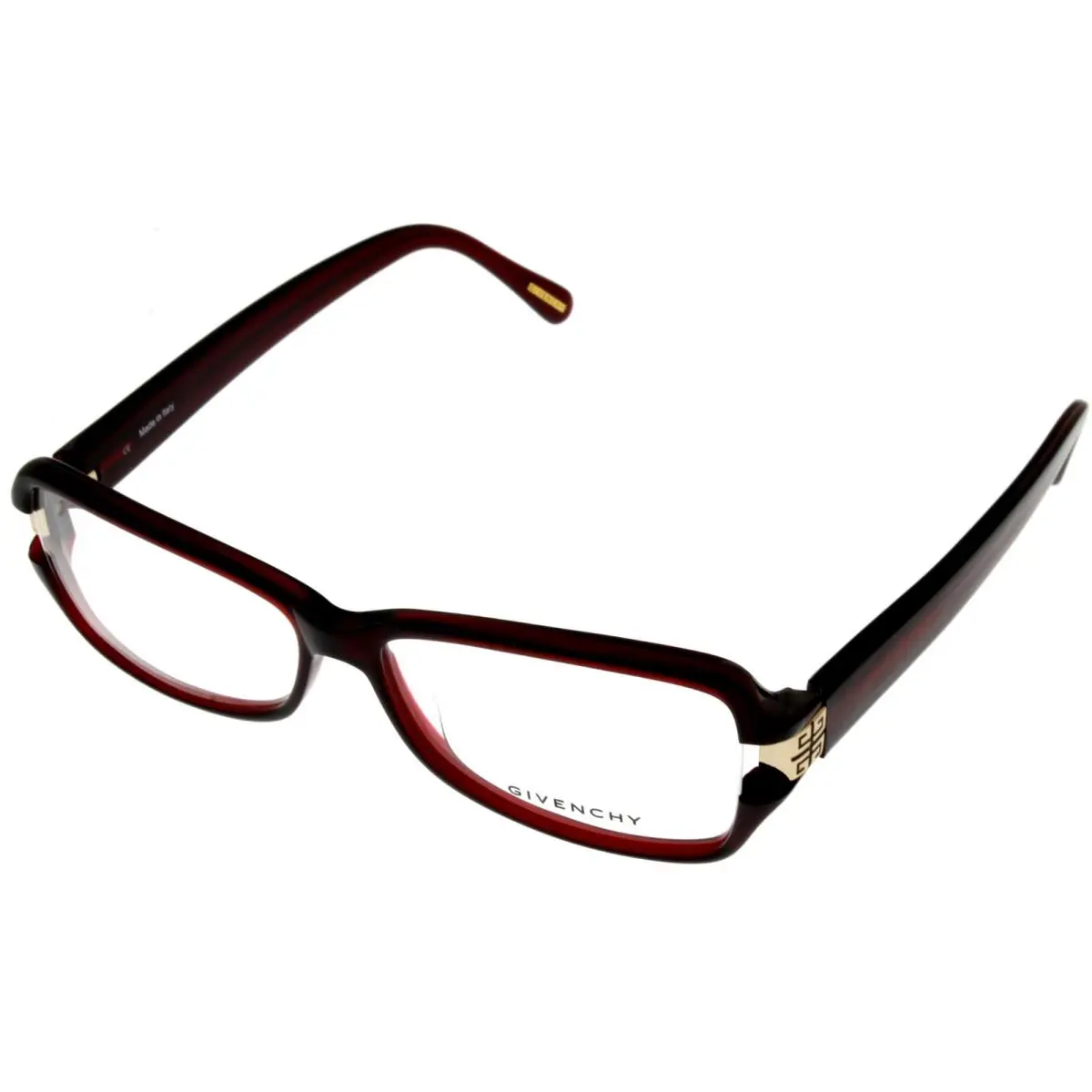 Givenchy Rectangular Eyeglasses Frame Women Burgundy Rectangular VGV596M 0954