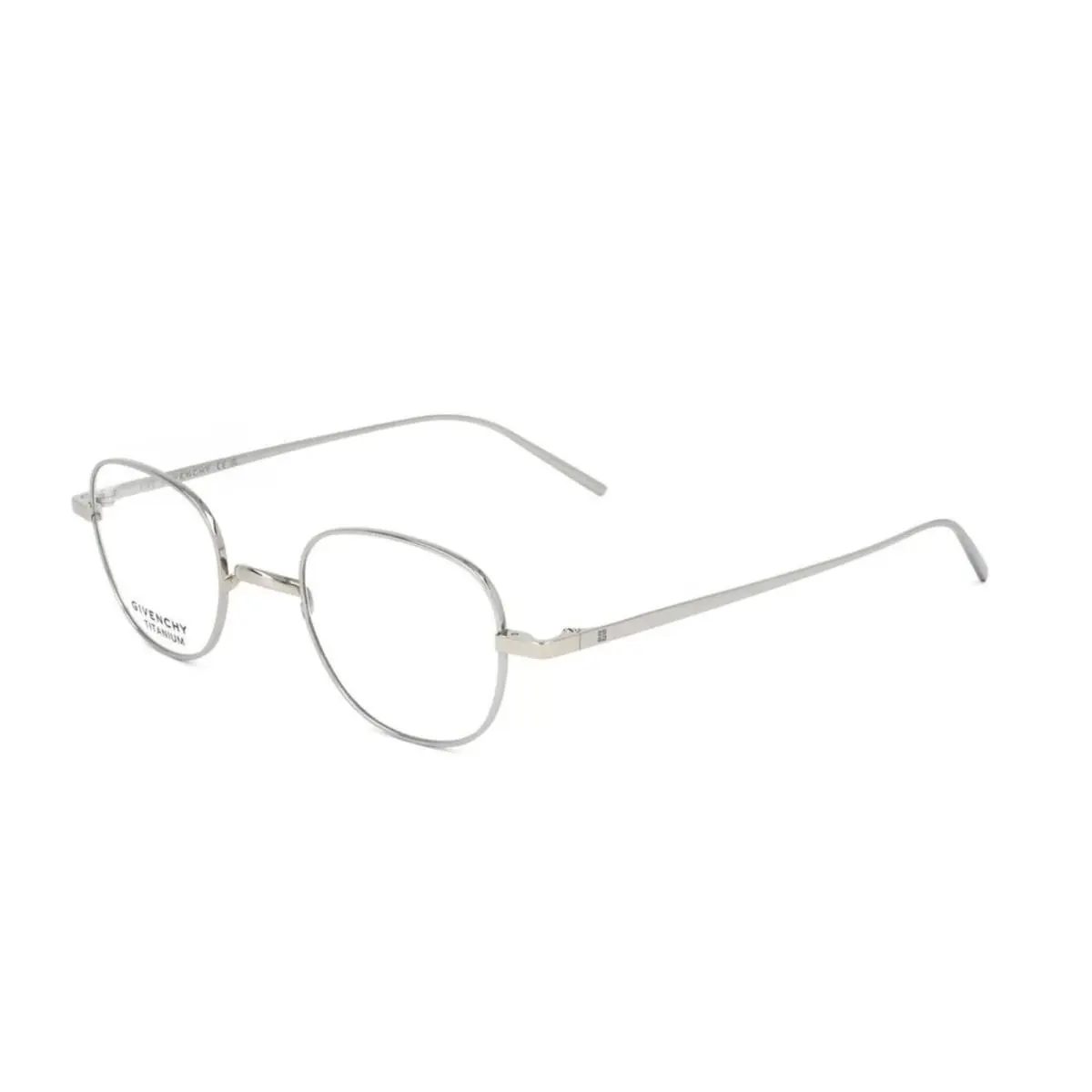 Givenchy GV50017U 016 45-23 145 Silver Titanium Eyeglasses w/ Saddle Bridge