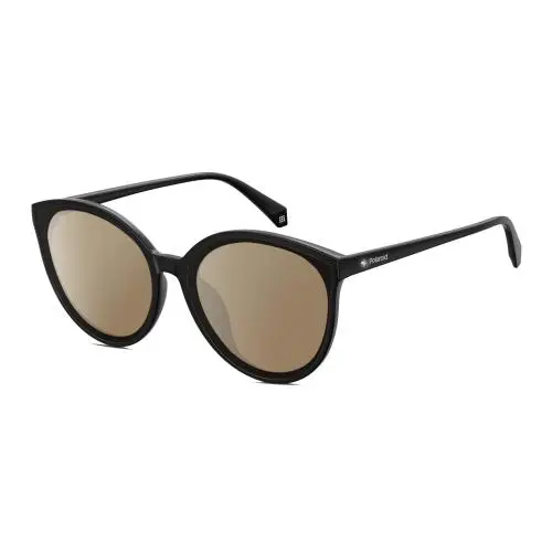 4082/F/S Cateye Polarized Sunglasses Black Crystal Accent 62mm 4 Option Amber Brown Polar by Polaroid