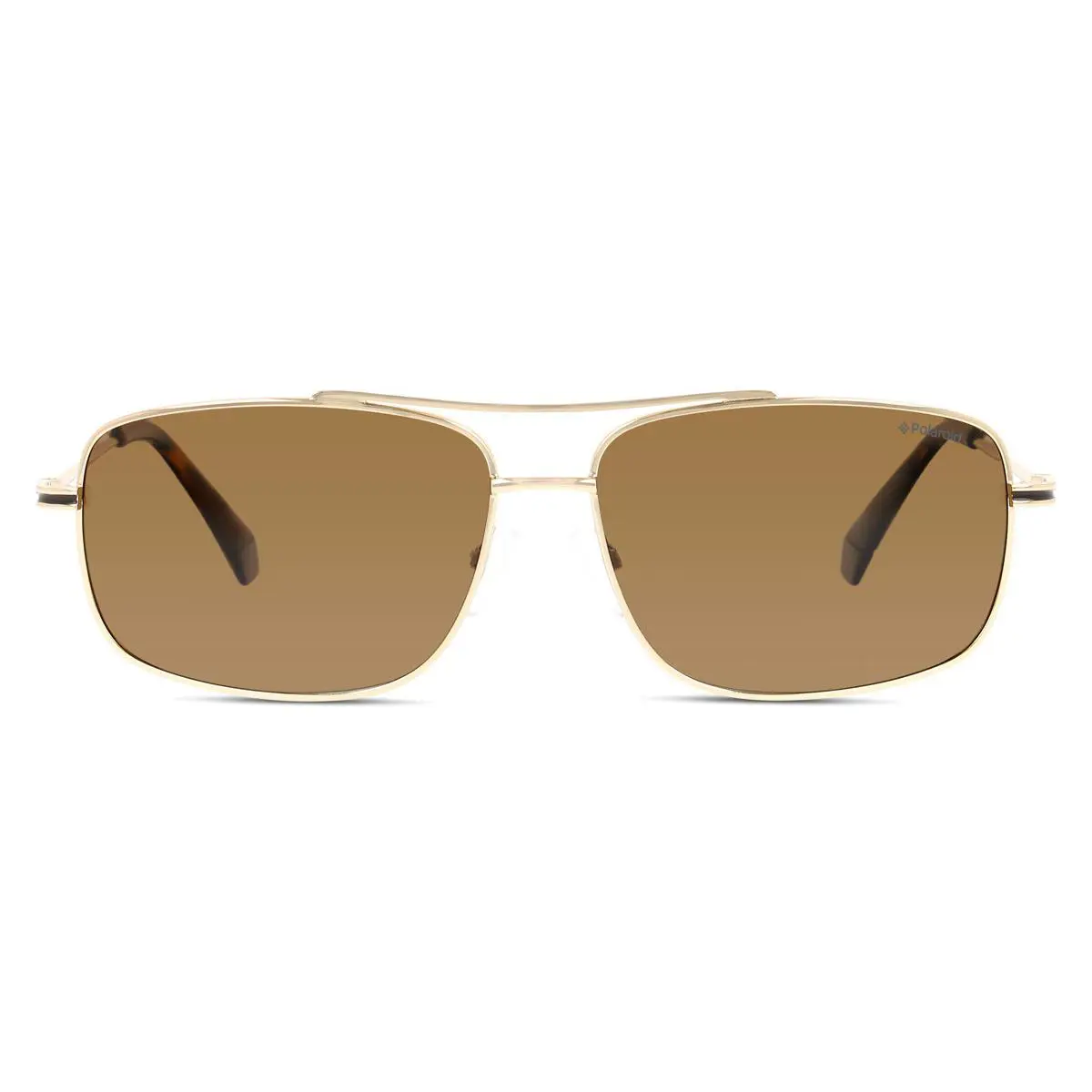 6107/S/X Sunglasses Men 0J5G Gold Rectangle 60mm by Polaroid