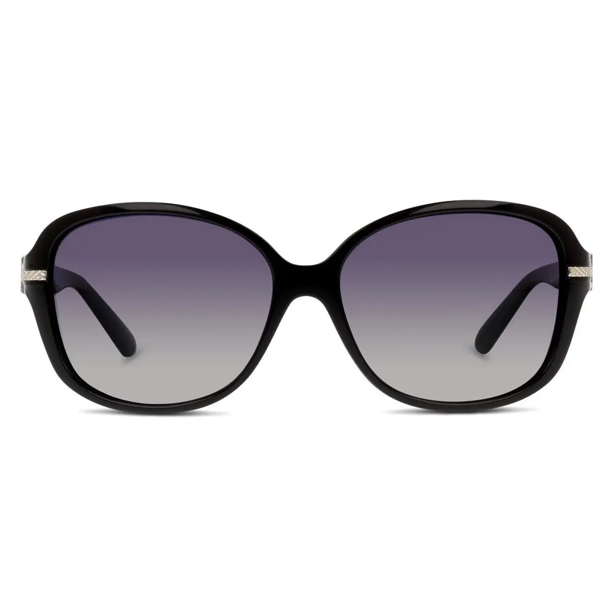 8419 Sunglasses Women 0KIH Black Rectangle 58mm by Polaroid