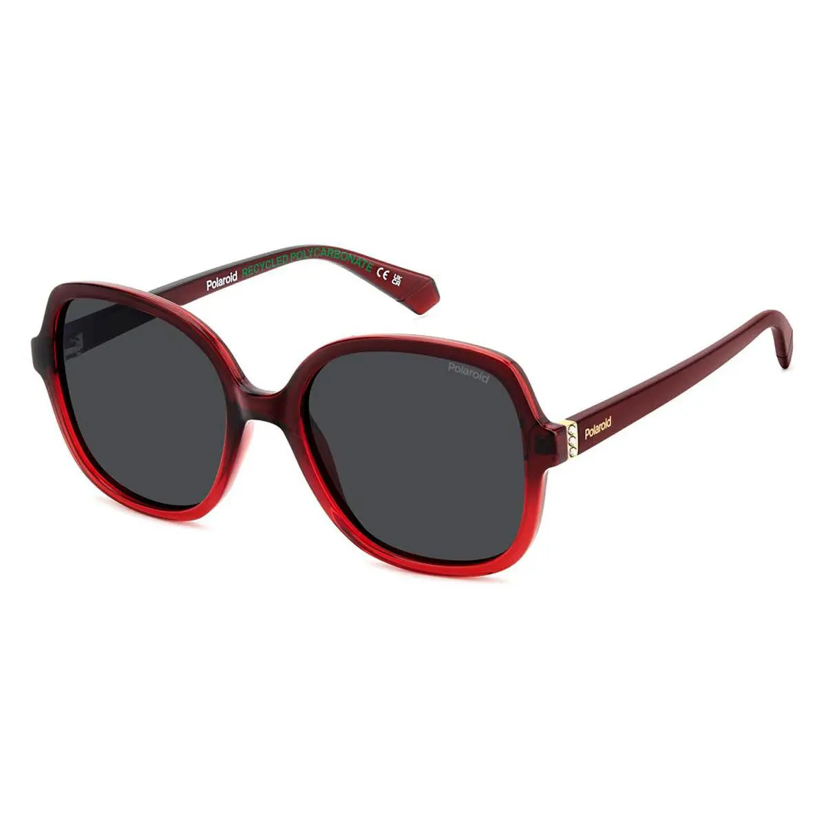 Pld 4177/S/X Sunglasses Female Red 55mm by Polaroid