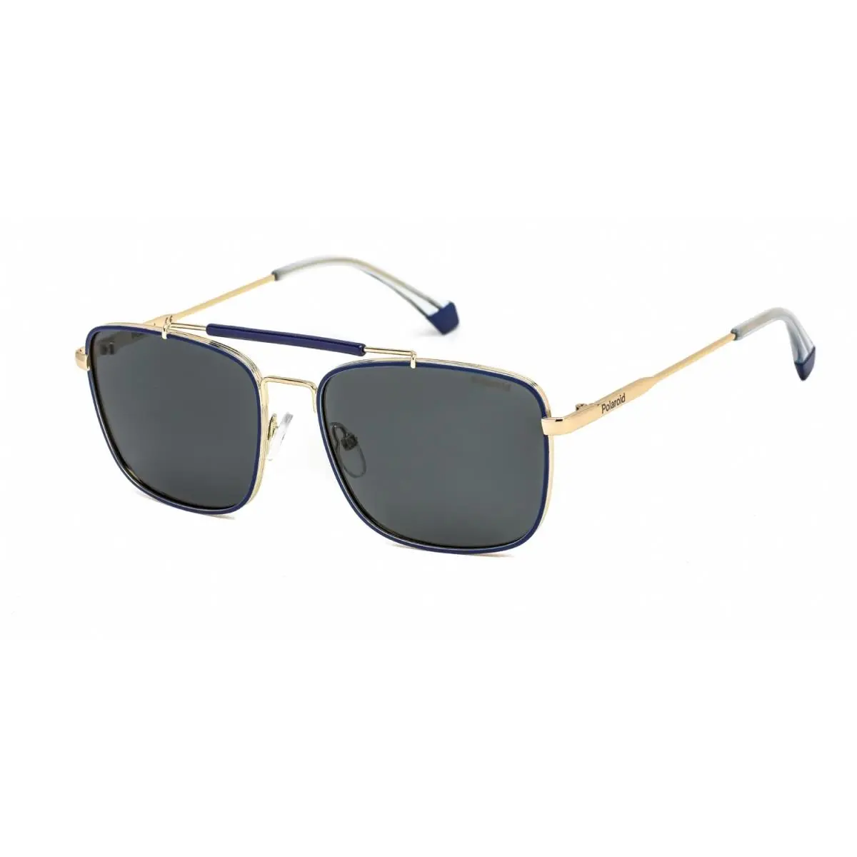 PLD2111 KY2M9 Square Blue Gold Sunglasses by Polaroid