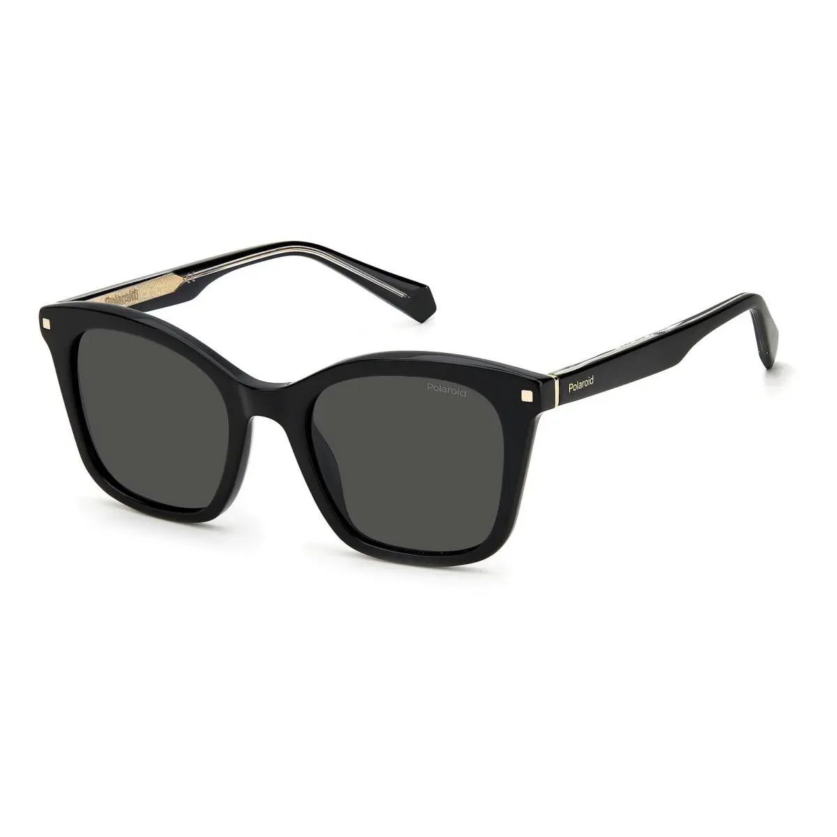 Polaroid Womens Pld 4110/S/X Rectangular Sunglasses Black/polarized Gray