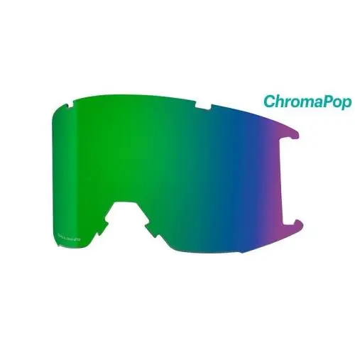 Smith Squad XL Replacement Lenses Chromapop Authorized Smith Dealer Chromapop Sun Green Mirror by Smith Optics