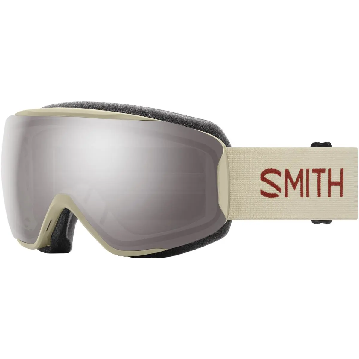 Smith Optics Moment Women`s Chromapop Shield Snow Goggles - M007451 Bone Flow/Platinum (4L995T)