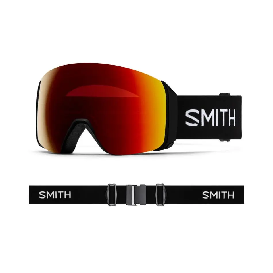 Smith 4D Mag XL Snow Goggles - 2027 - Black W/chromapop Sun Red Mirror