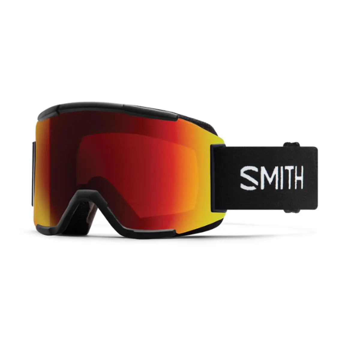Squad Ski Snowboard Goggles Black Chromapop Everyday Red Mirror by Smith Optics