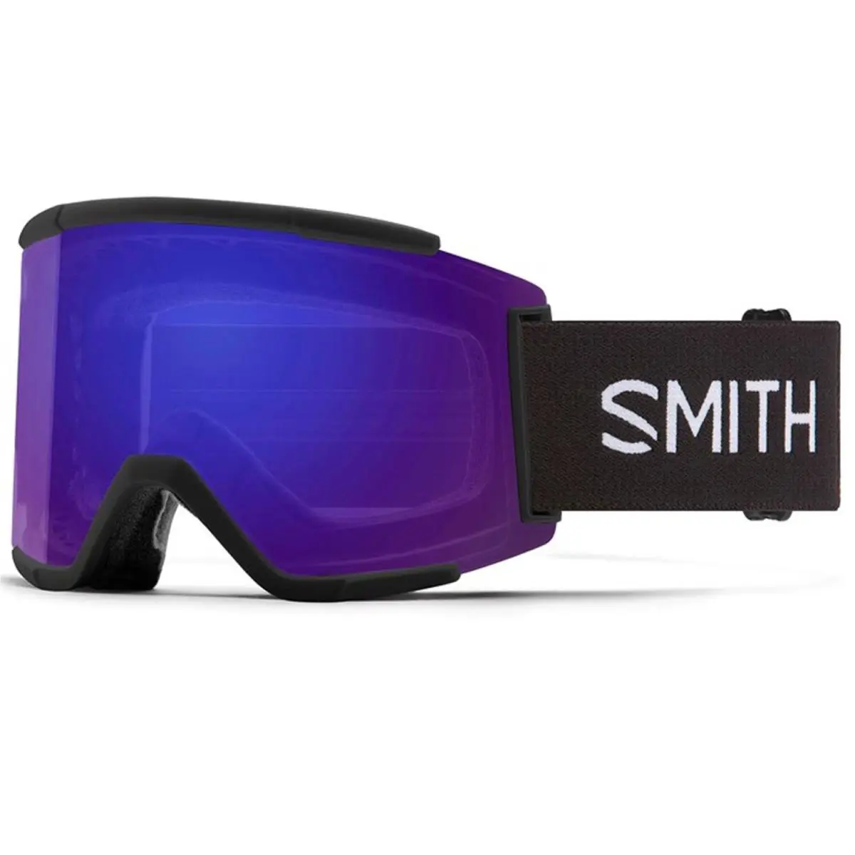 Smith Squad XL Snow Goggles Black Frame Everyday Violet Mirror Lens +bonus
