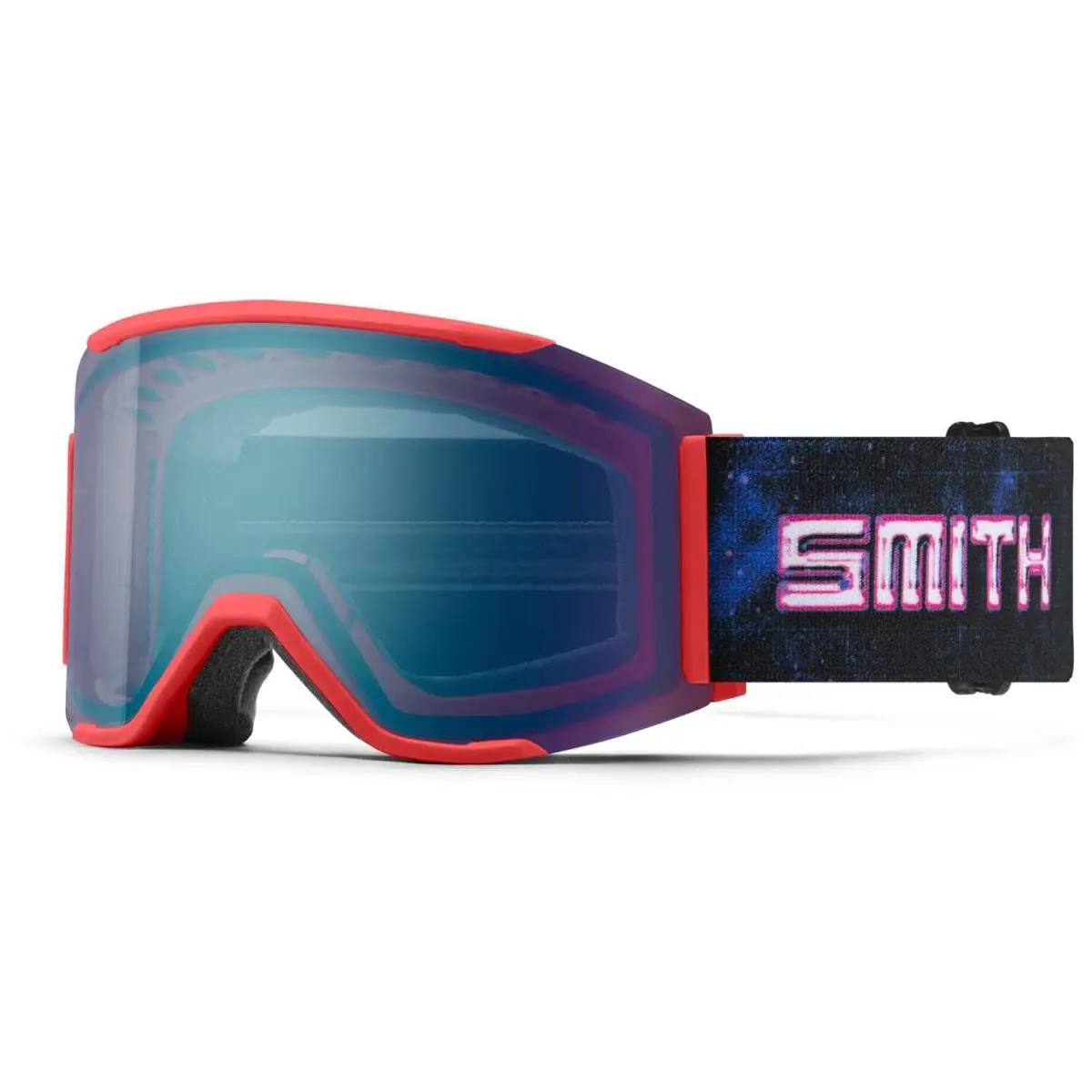 Smith Squad Mag Snow Goggles Wild Child Chrome Dome Chromapop Everyday Blue - Frame: Red