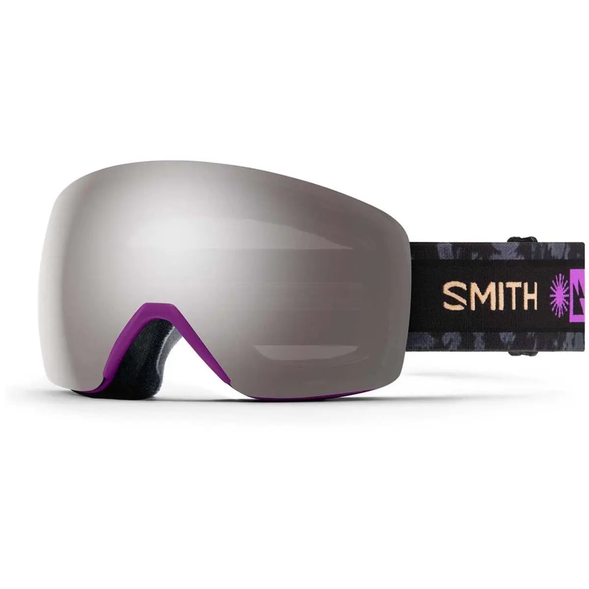 Smith Skyline Ski / Snow Goggles Vivid Violet Chromapop Sun Platinum Mirror - Frame: Purple