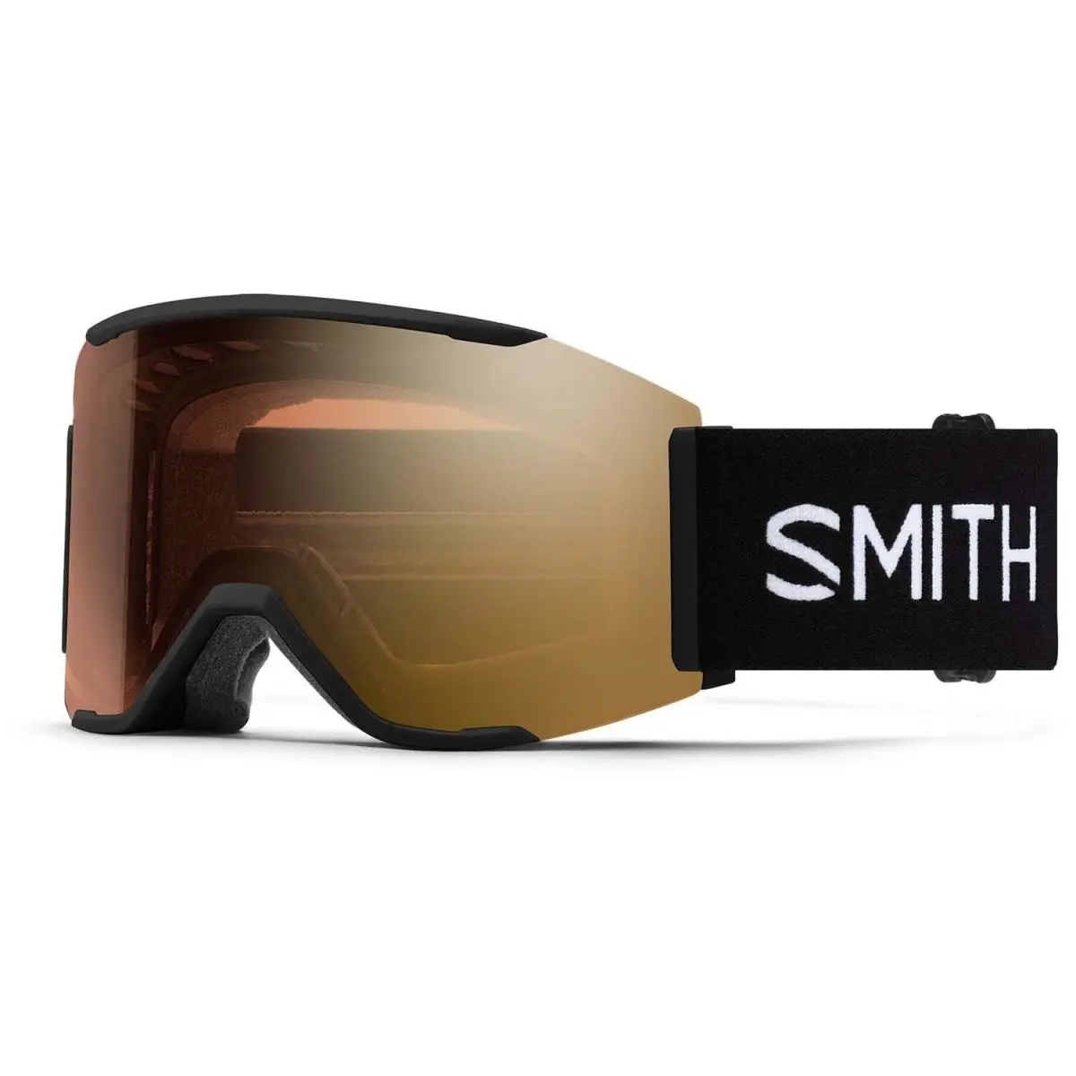 Smith Squad Mag Ski / Snow Goggles Black Chromapop Photochromic Gold Lens +bonus - Frame: Black