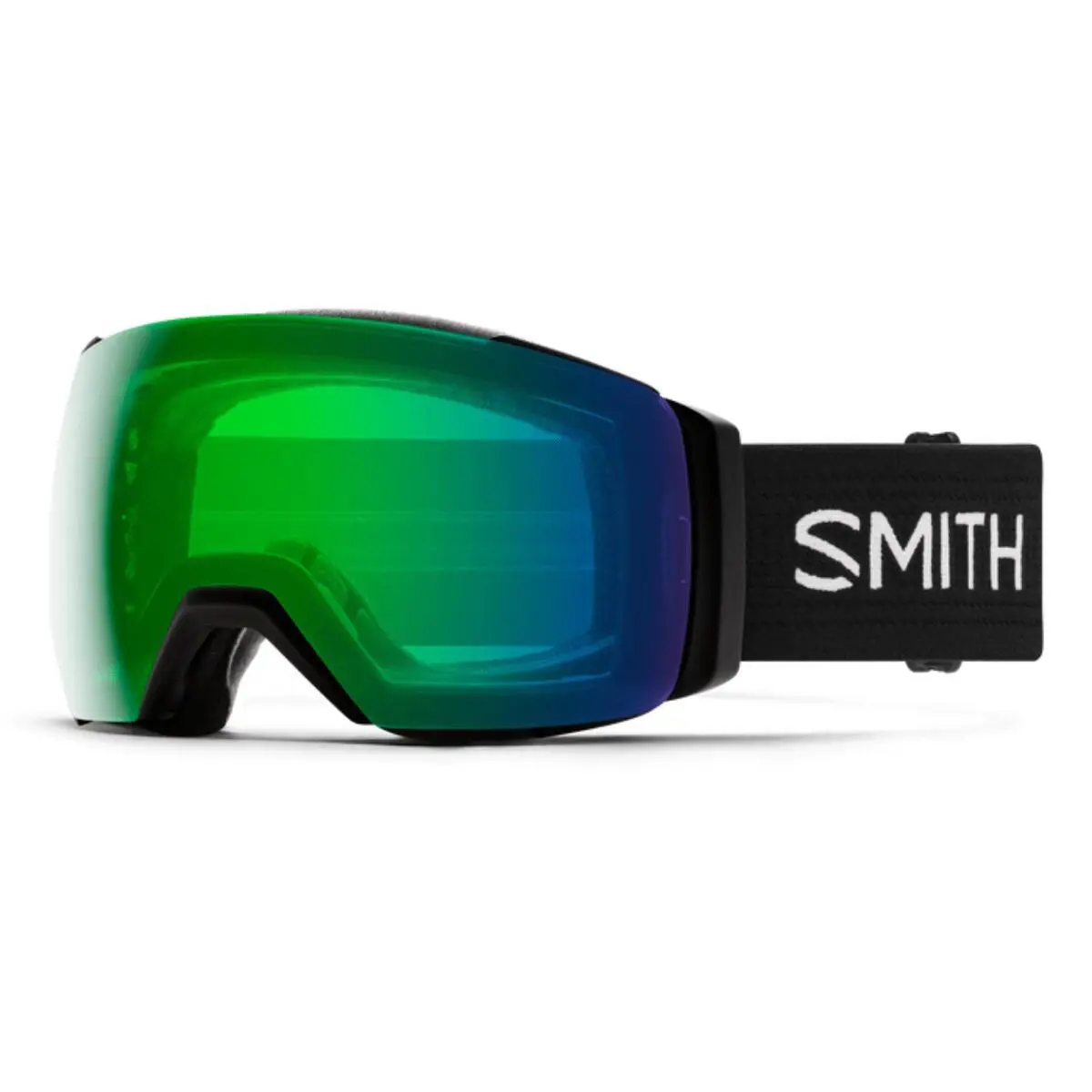 Smith I/o Mag XL Snow Goggles Black Frame Everyday Green Mirror Lens +bonus