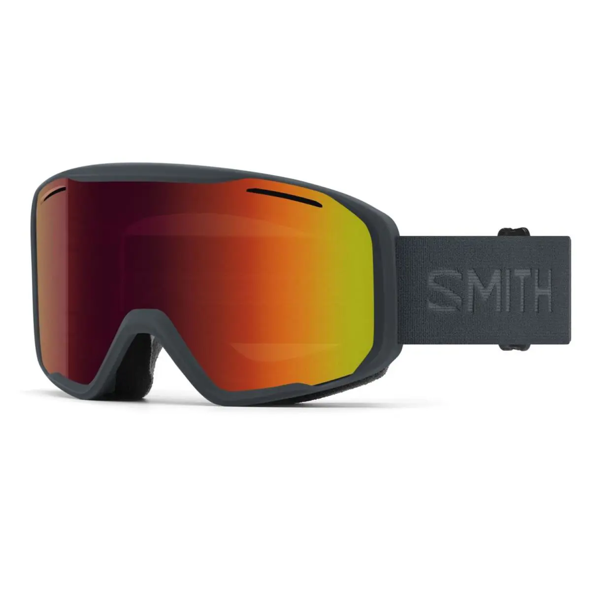 Smith Blazer Ski / Snow Goggles Slate Frame Red Sol-x Mirror Lens by Smith Optics