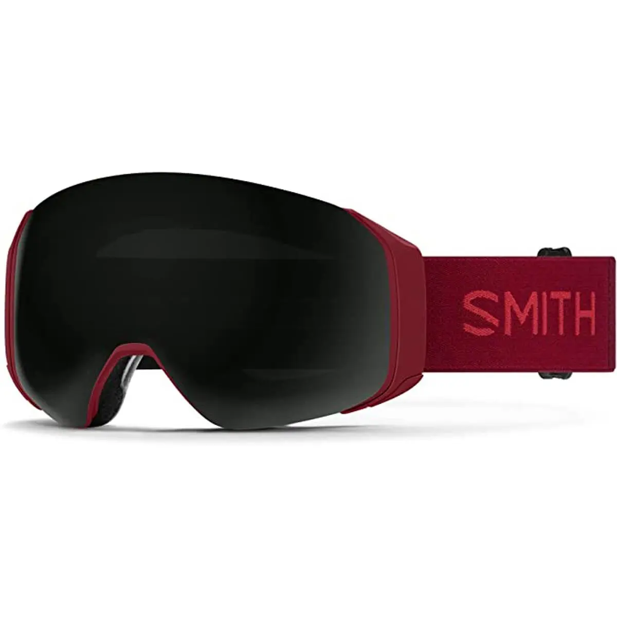 Smith 4D Mag S Sangria Cps Black Mirror Lens Ski Goggles Women`s by Smith Optics