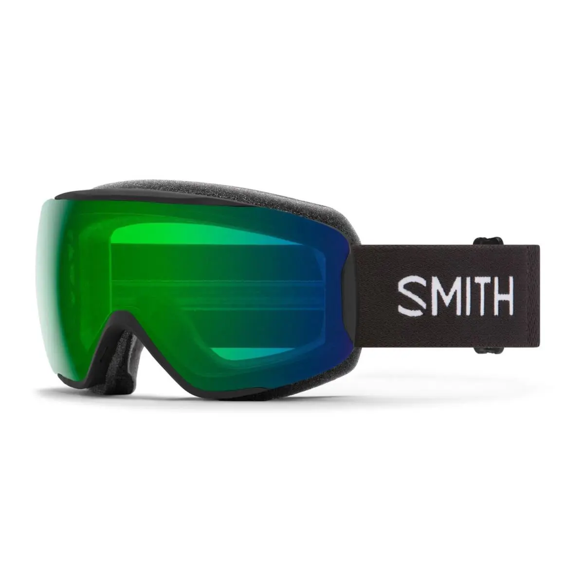 Smith Moment Ski / Snow Goggles Black Frame Everyday Green Mirror Lens by Smith Optics
