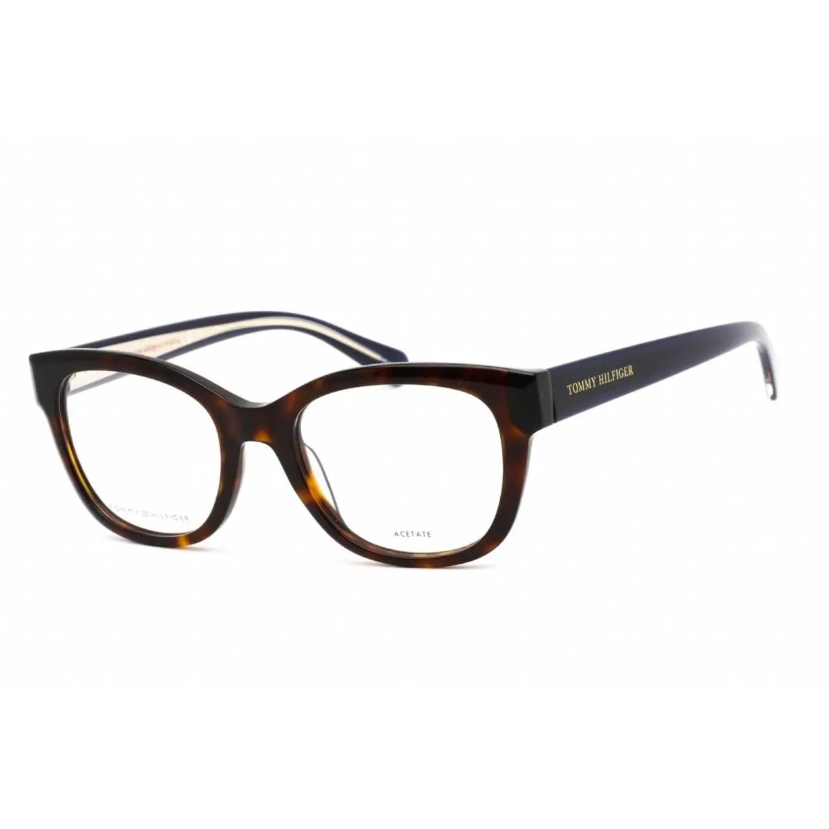 Men`s Eyeglasses Clear Lens Havana Plastic Frame TH 1864 0086 00 by Tommy Hilfiger