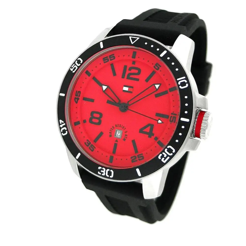 Tommy Hilfiger Synthetic Black Dial Men`s Watch 1790848