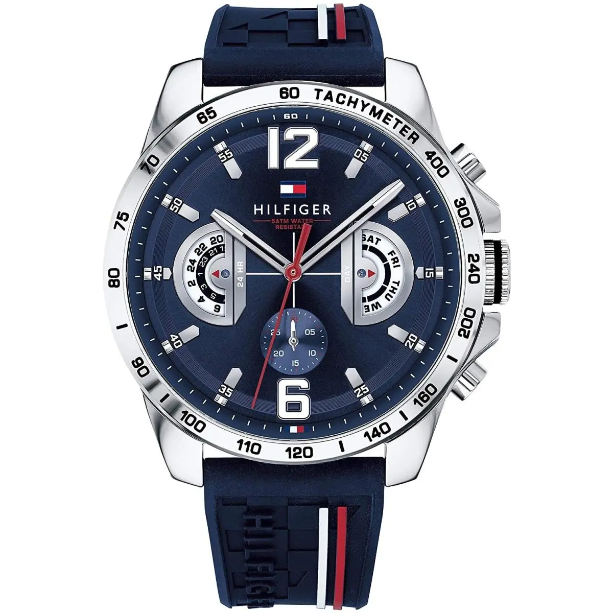 Tommy Hilfiger 1791476 Men’s 46mm Stainless Steel Analog Watch - Blue/silver
