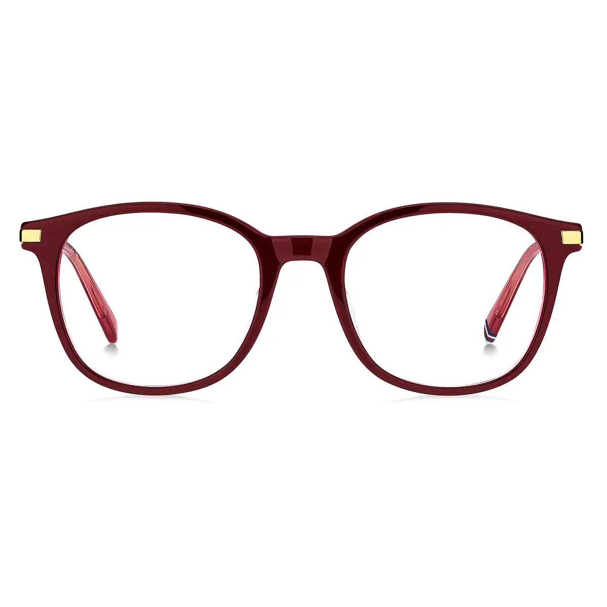 Tommy Hilfiger Thf Eyeglasses Women Burgundy Pink 50mm - Frame: Burgundy Pink, Lens: Demo