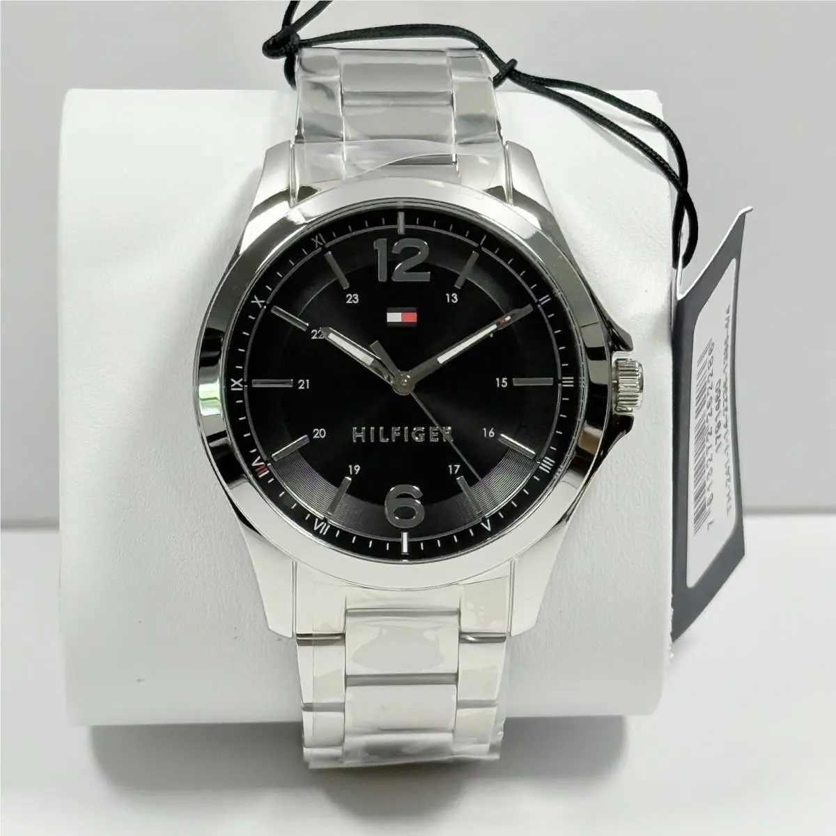 1791460 Black Dial Stainless Steel Bracelet 45MM Men’s Watch by Tommy Hilfiger