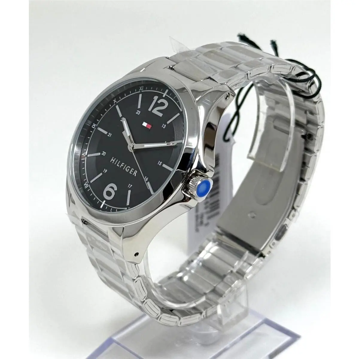 Tommy Hilfiger 1791460 Stainless Steel Black Dial Men`s Watch