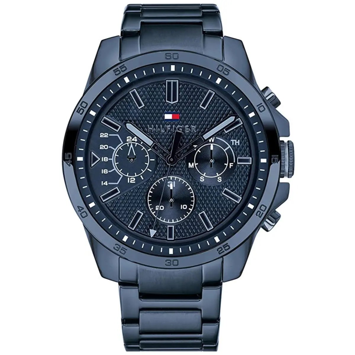 1791560 Men`s Decker Multi-function Analog Business Blue Watch by Tommy Hilfiger