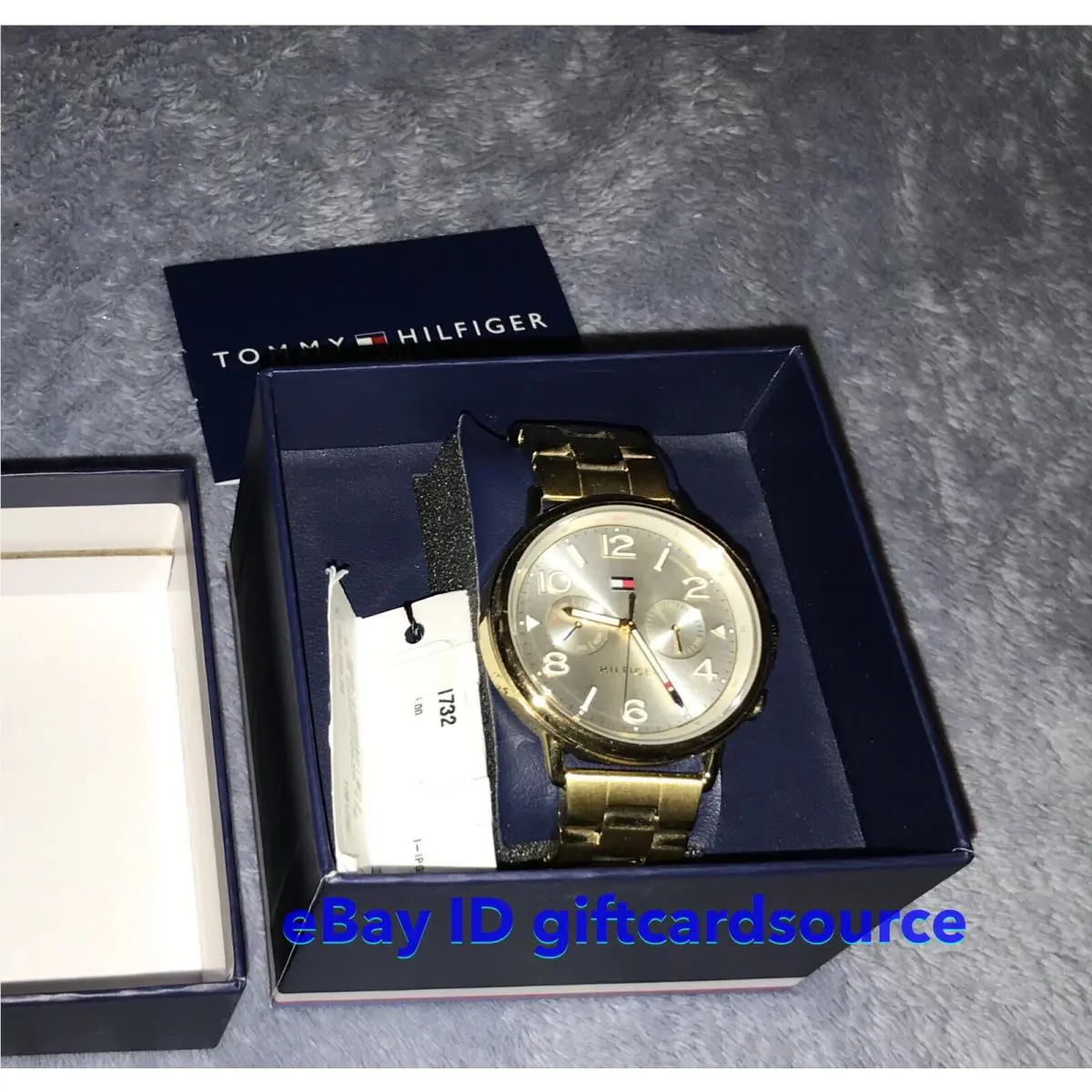 Tommy Hilfiger Women`s Silver Chronograph Gold-tone Watch 1781732
