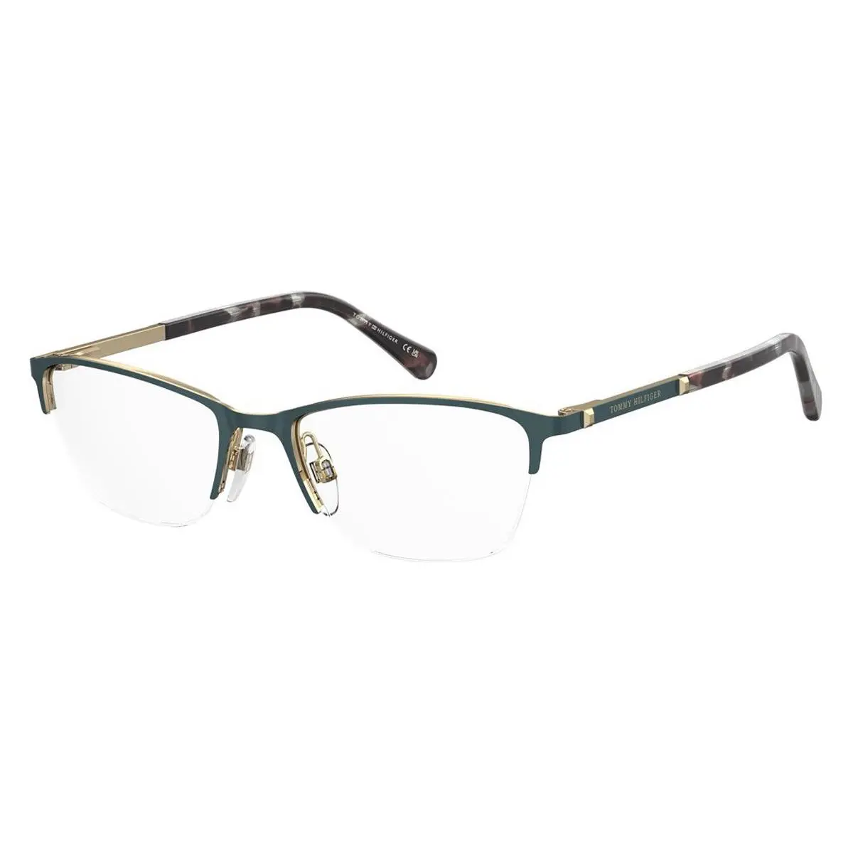 TH 2182 Eyeglasses Female Gold Teal 51mm by Tommy Hilfiger