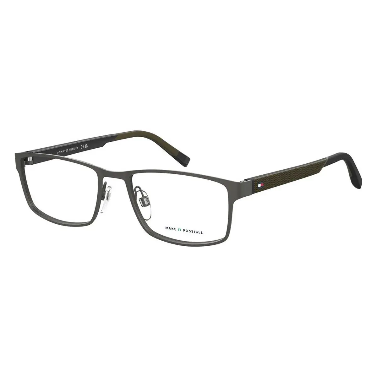 Tommy Hilfiger TH 2146 Eyeglasses Male Matte Ruthenium Black 54mm