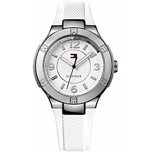 Women`s White Silicone Analog Display Quartz Watch 1781442 by Tommy Hilfiger