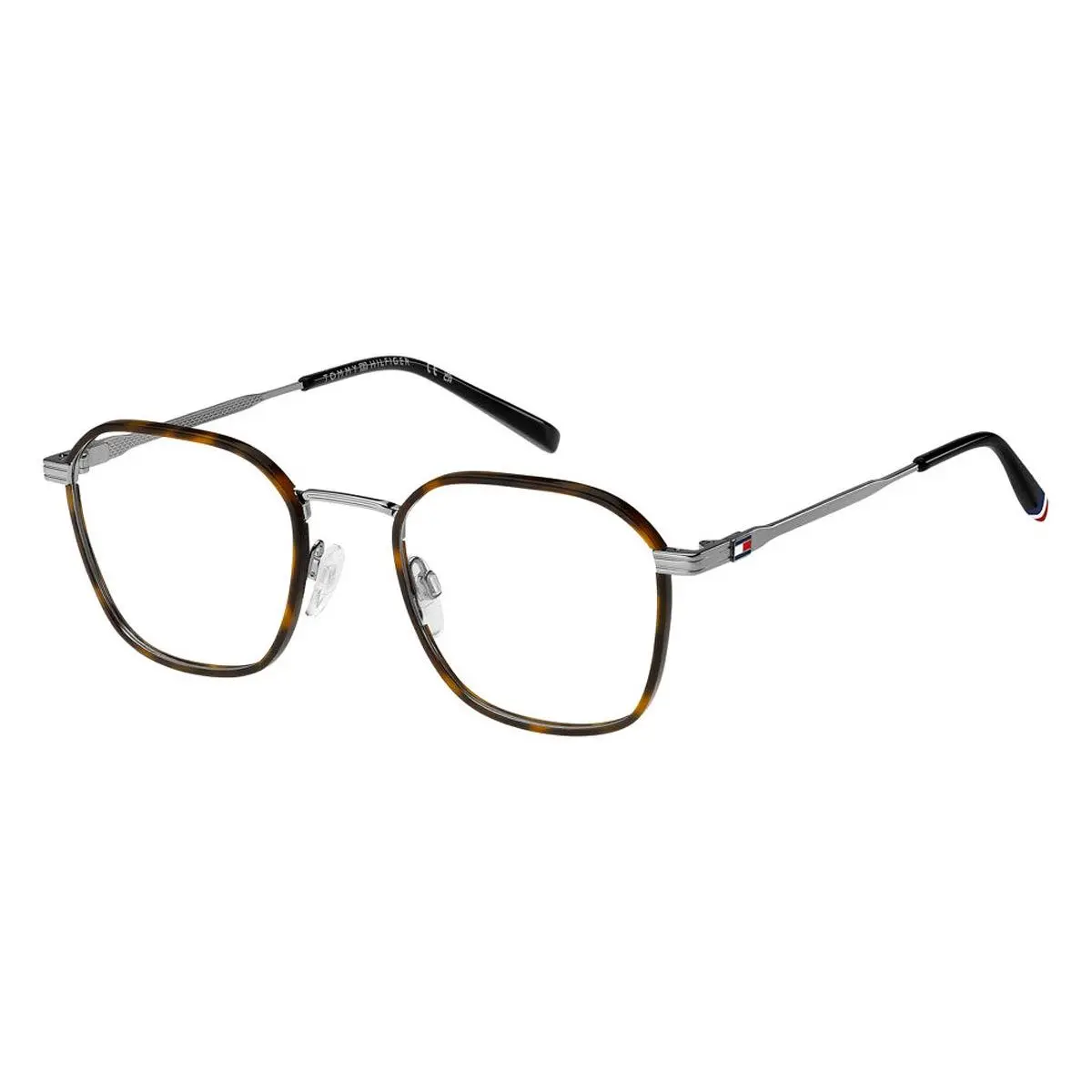 Tommy Hilfiger TH 2136 Eyeglasses Male Ruthenium Havana 51mm