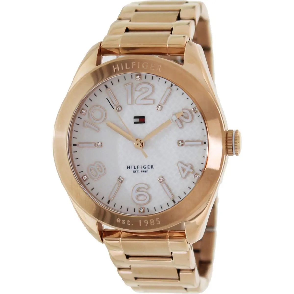 Tommy Hilfiger 1781260 Hayley White Dial Rose Gold Women`s Watch