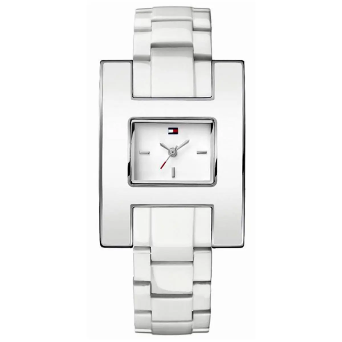 1781188 Dress White Dial White Acrylic Strap Women`s Watch by Tommy Hilfiger
