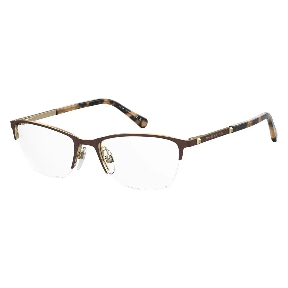 Tommy Hilfiger TH 2182 Eyeglasses Female Gold Brown 51mm