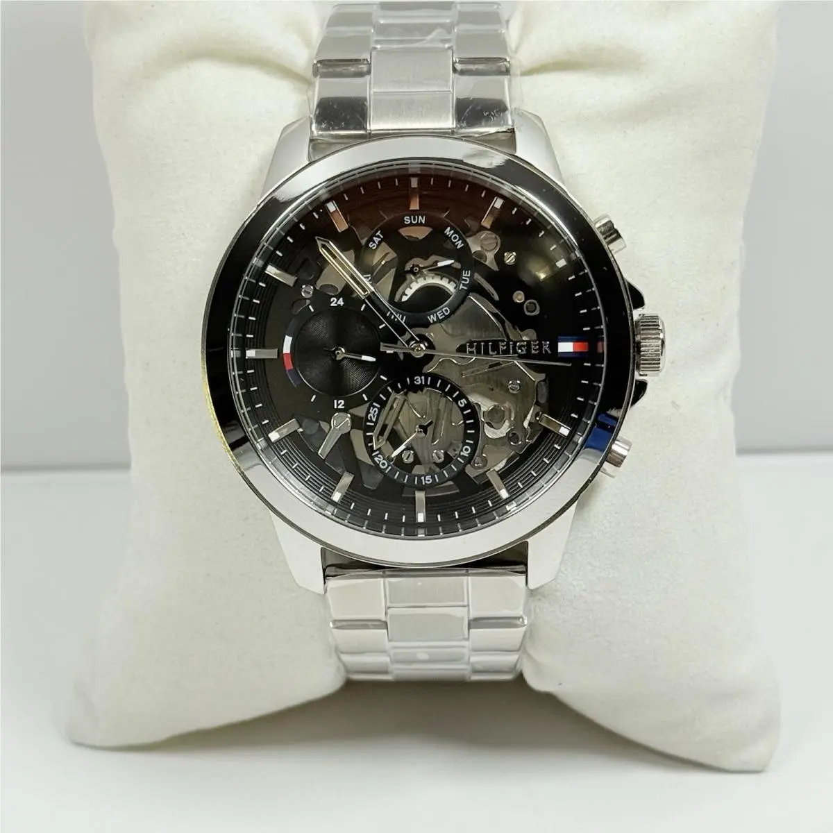 Henry 1710477 Black Dial Stainless Steel Strap Men’s Watch by Tommy Hilfiger
