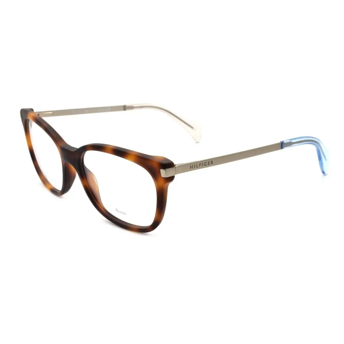 TH 1381 Qeb Women`s Eyeglasses Frames 53-17-140 Havana / Gold by Tommy Hilfiger