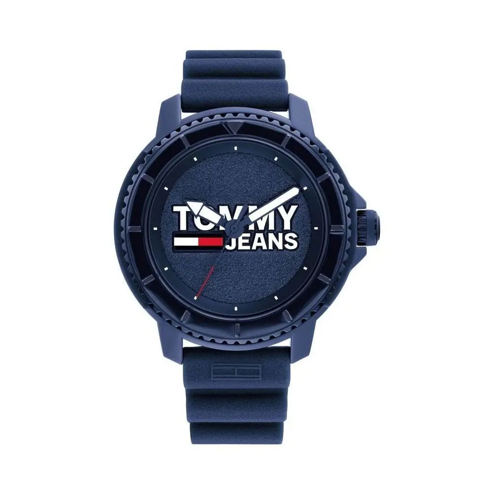 Blue Plastic and Rubber Watch 1792000 by Tommy Hilfiger