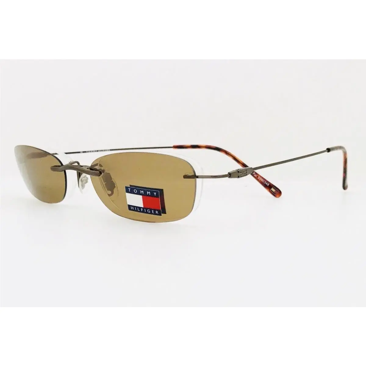 Tommy Hilfiger Eyeglasses W/polarized Clip 3067 Brn 51•18•143 W/generic Case